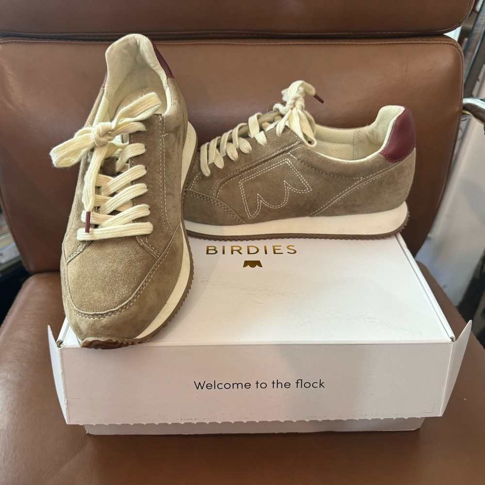 Birdies The Roadrunner Chia Spice Suede Lace-Up Sneakers Women’s Shoes Size 8.5